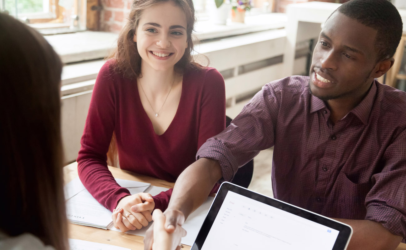 Couple approved for mortgage.