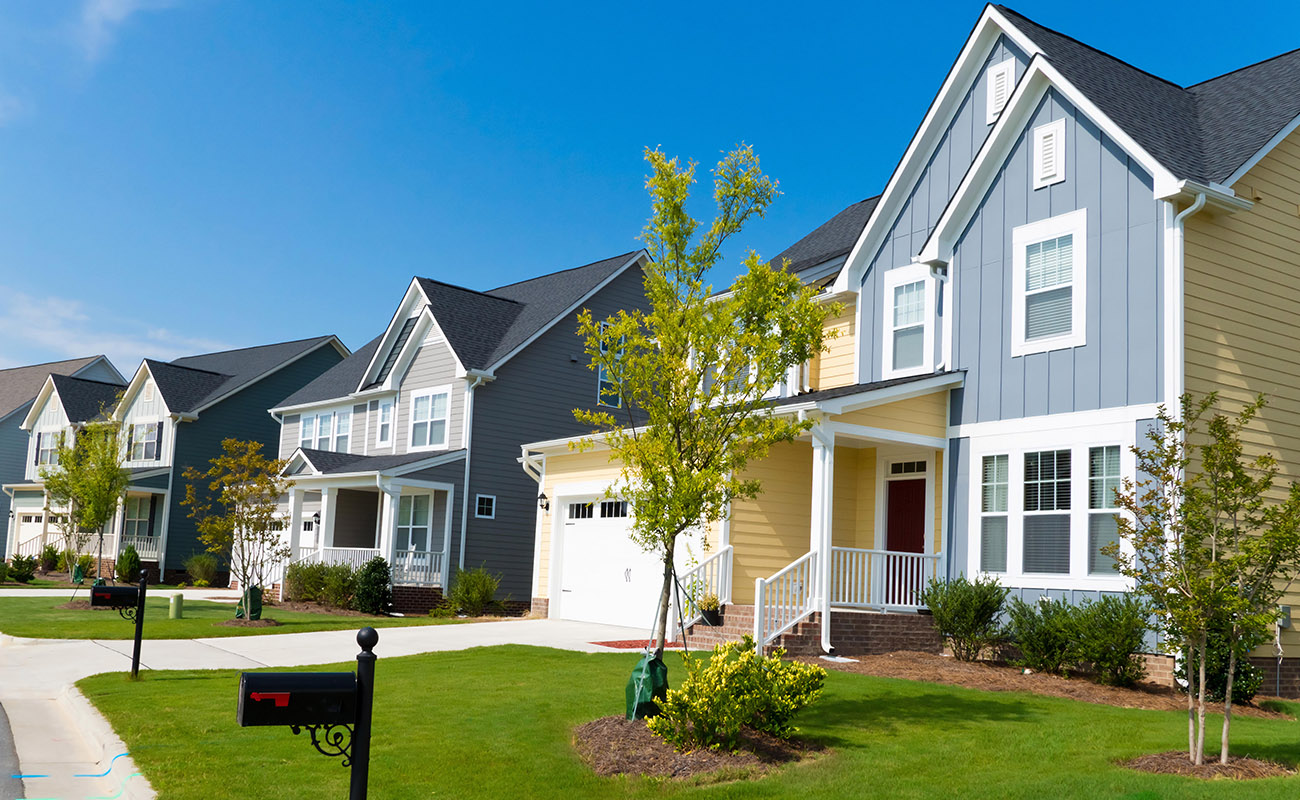 Row of houses.